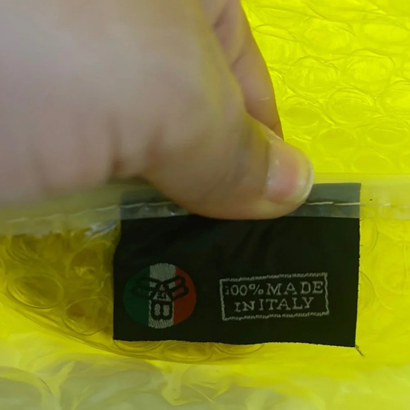 Big Bubble Bag BBB Made in Italy Yellow Bubble Wrap Handbag Y2K Eco friendly - Picture 17 of 17